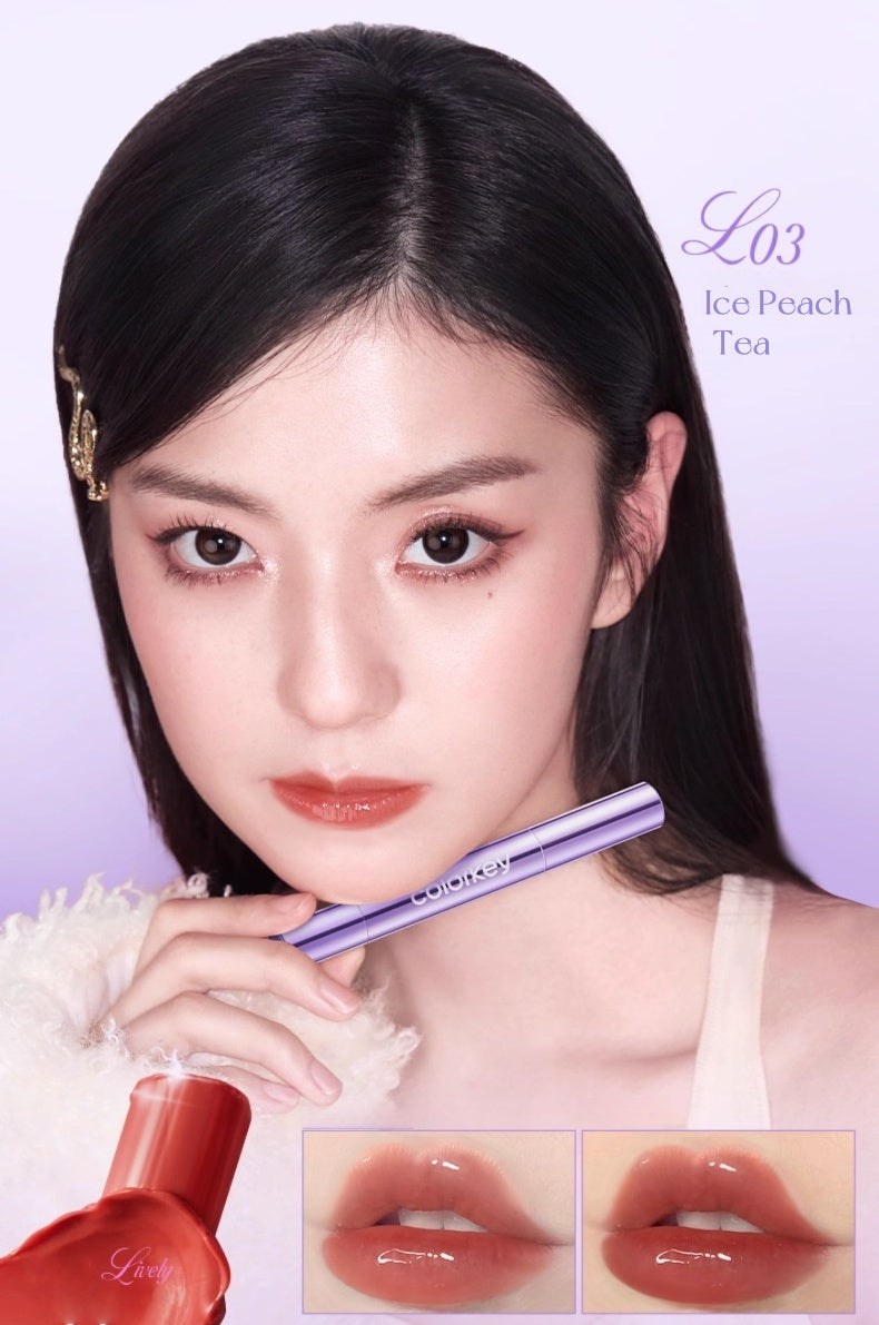 COLORKEY Purple Tube Long-wear Moist Glossy Lipstick T5188