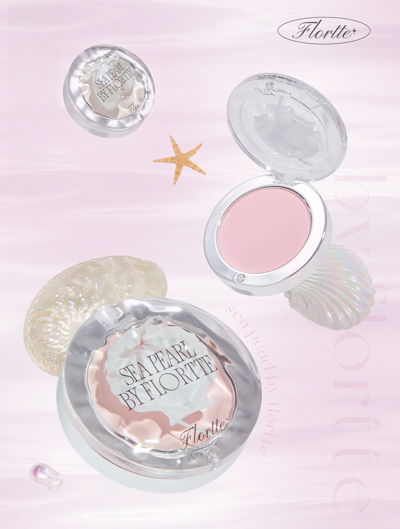 FLORTTE Sea Pearl Collection Single-color Highlighter T5883