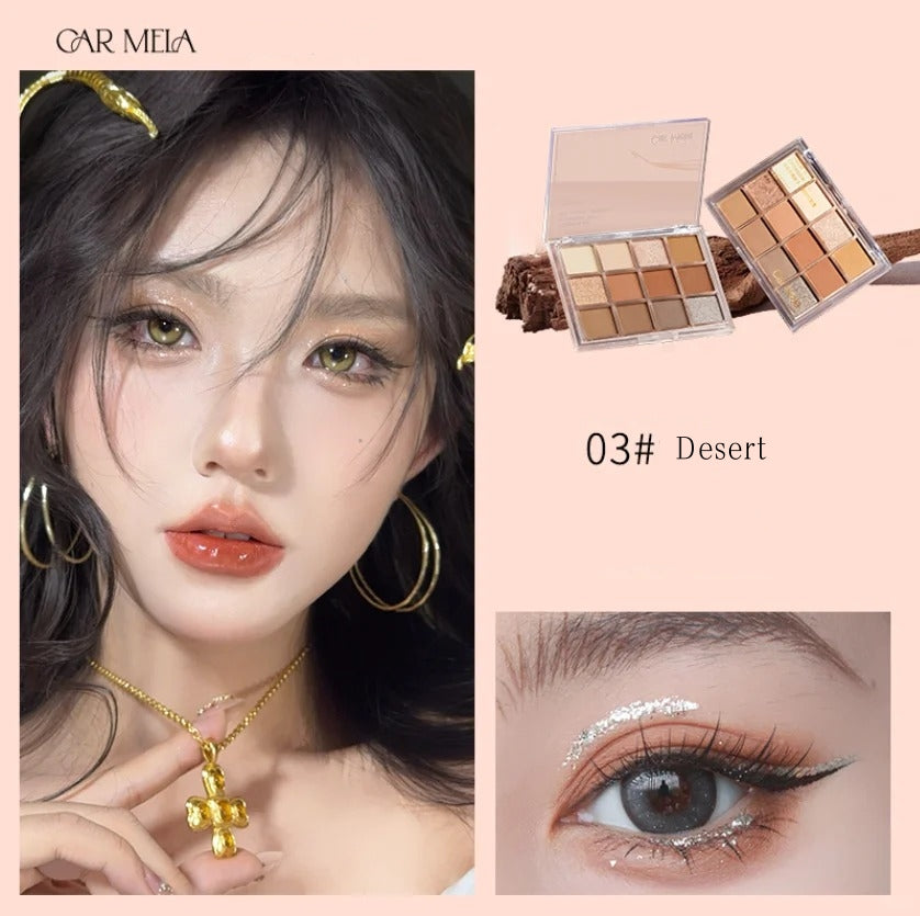 CARMELA 12-color Glazed Eyeshadow Palette T5031