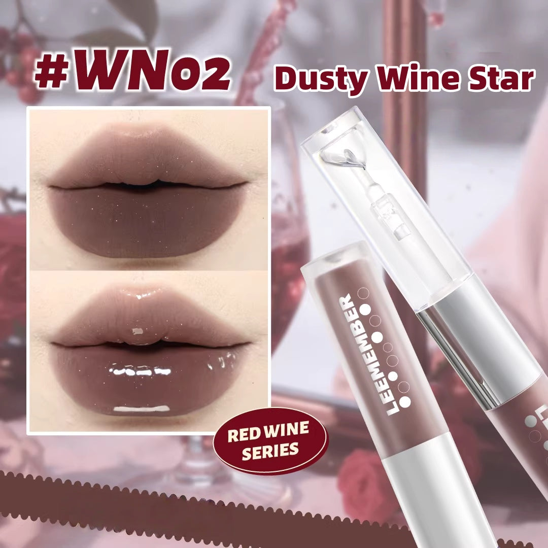 LEEMEMBER Red Wine Collection Matte & Glossy Lip Glaze T5535