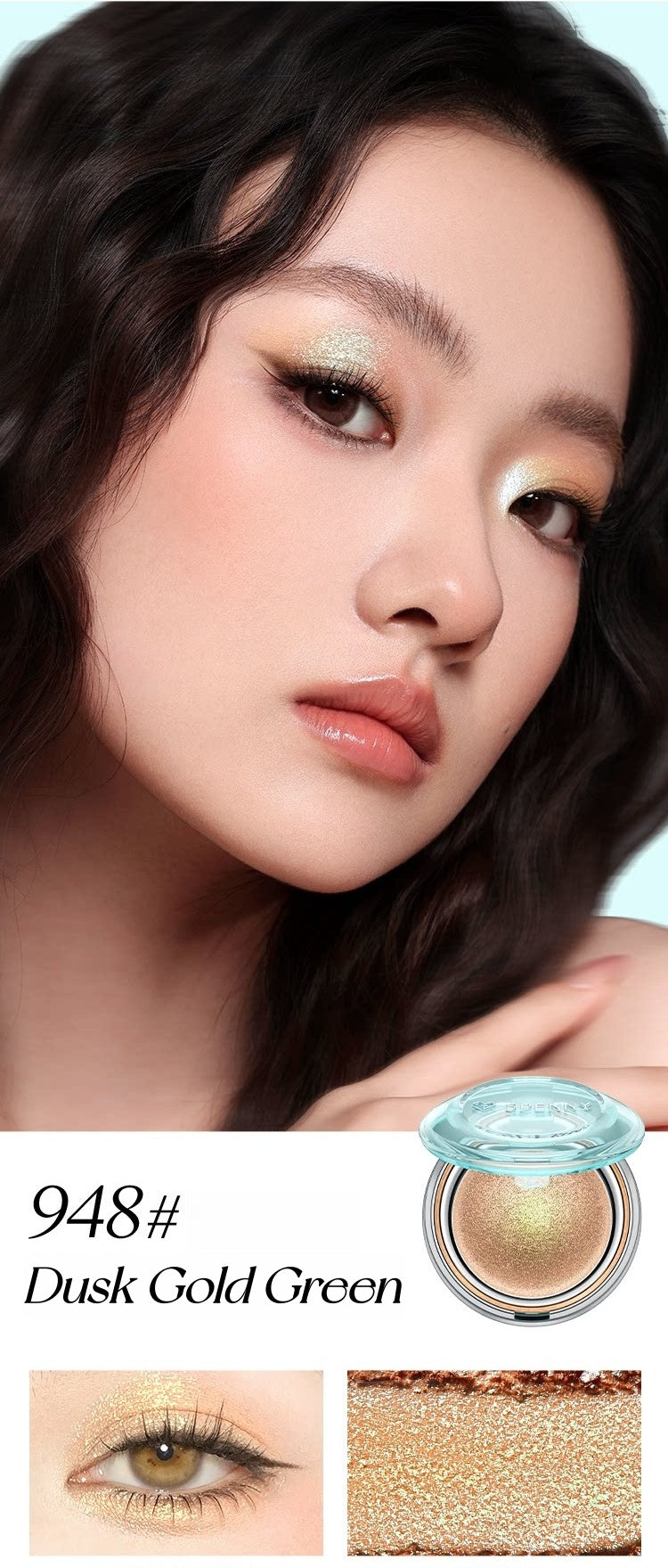 SPENNY Baked Powder Diamond Shimmer Single-color Eyeshadow T5681