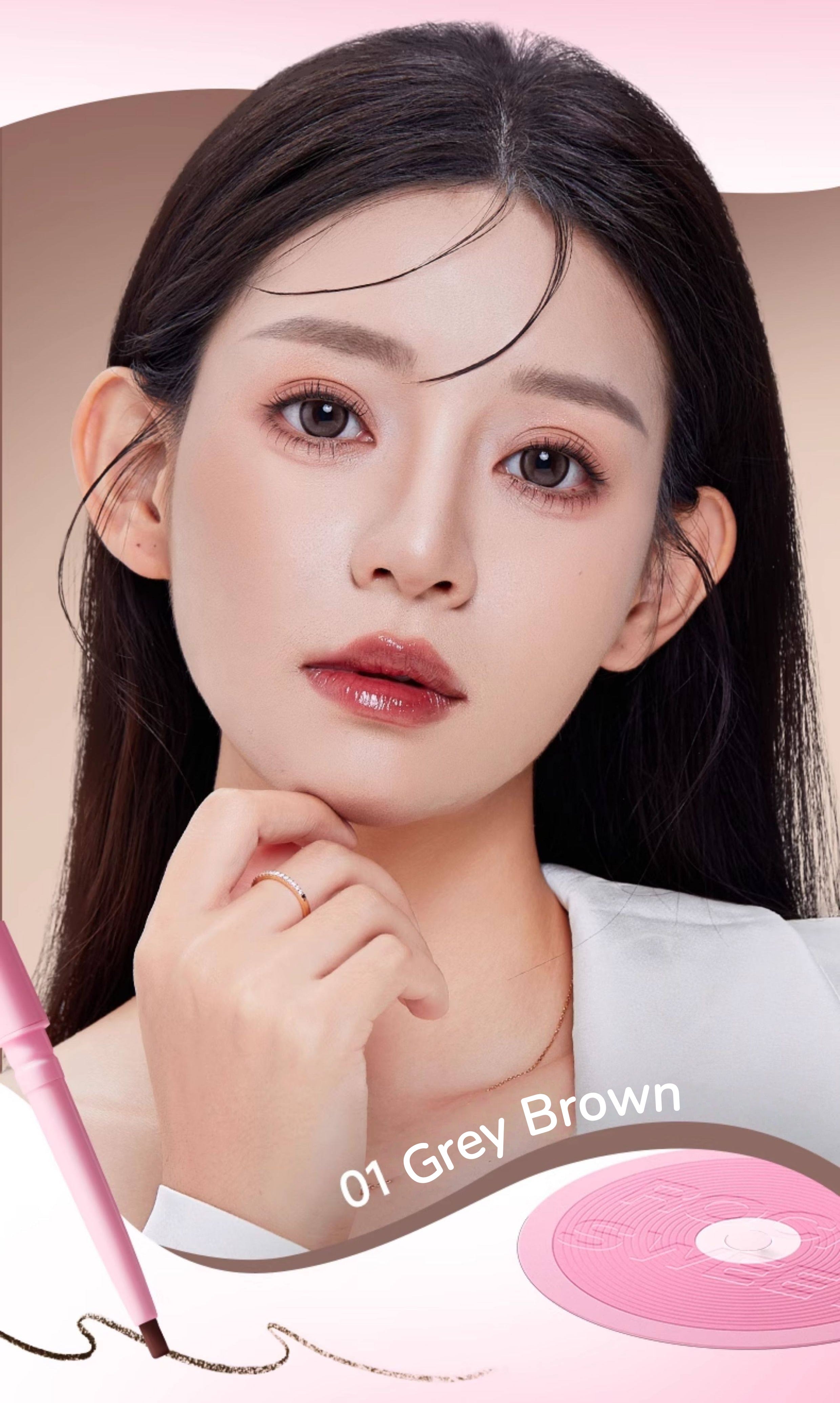 ROCK SWEET Waterproof Smooth Double-head Eyebrow Pen T5547