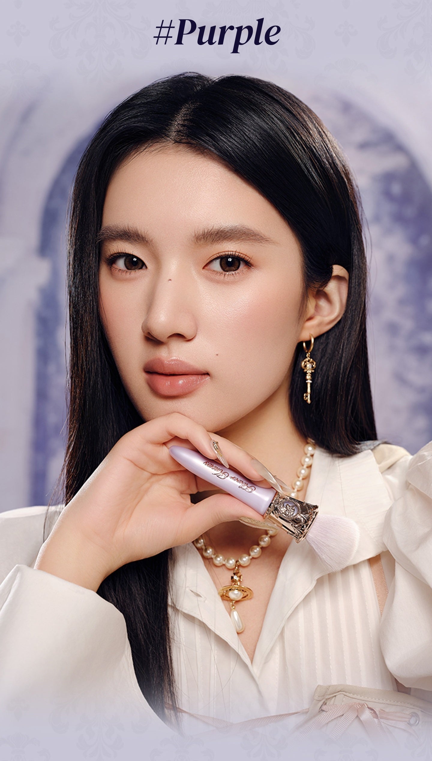 Flower Knows Knight Unicorn Collection Angled Blush Brush T5932