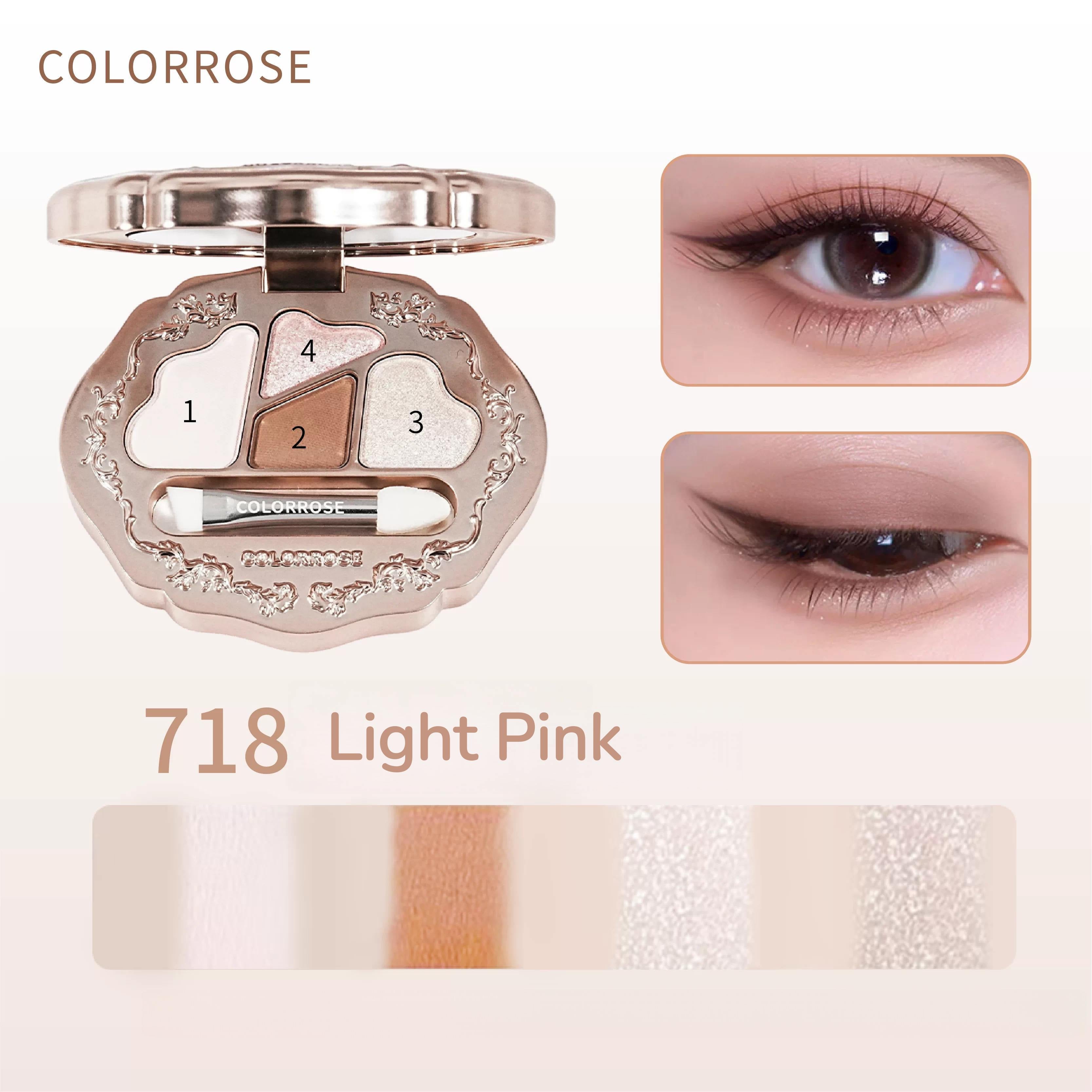 COLORROSE 4-color Vitality Eyeshadow Palette T5583