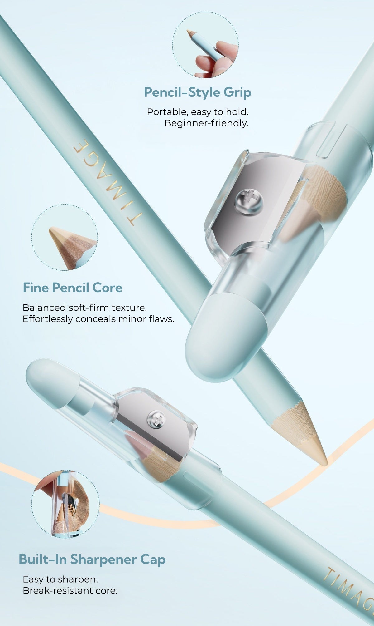 TIMAGE Correcting Precision Tip Concealer Pen T6062