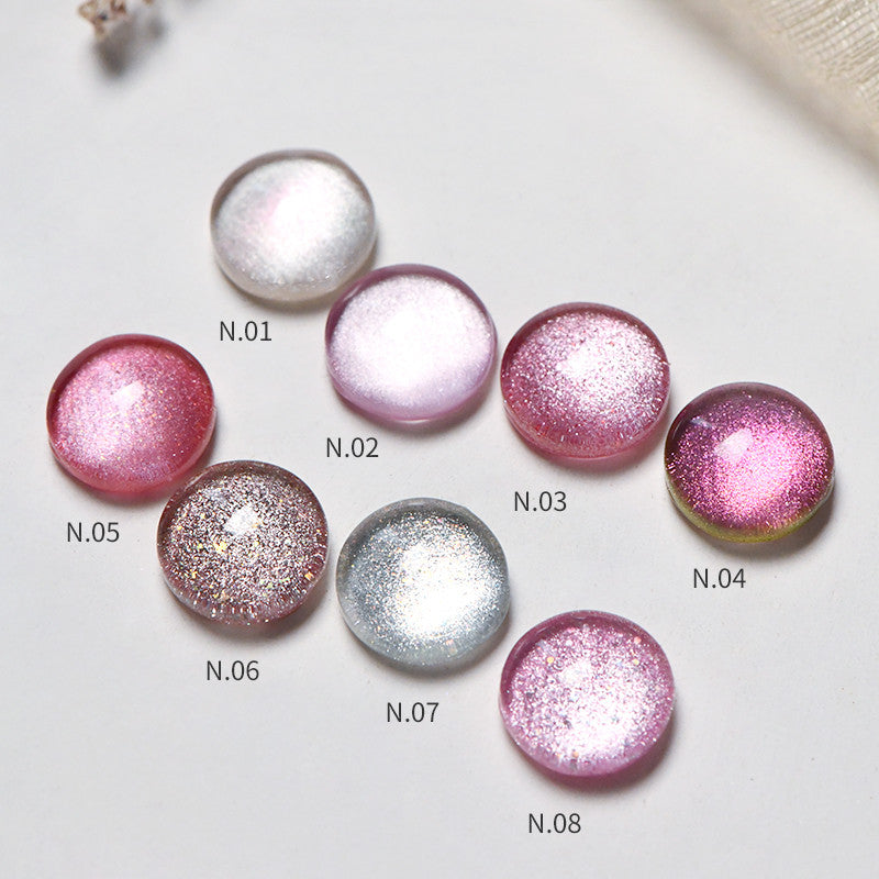 KellyKessa 15ml Cherry Blossom Dream Fireworks Cat Eye Gel Polish T4053