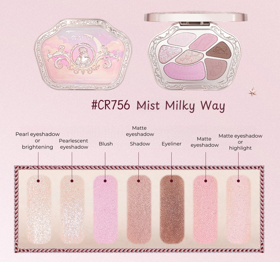 COLORROSE Western Antiques 7-color Eyeshadow Palette T5163