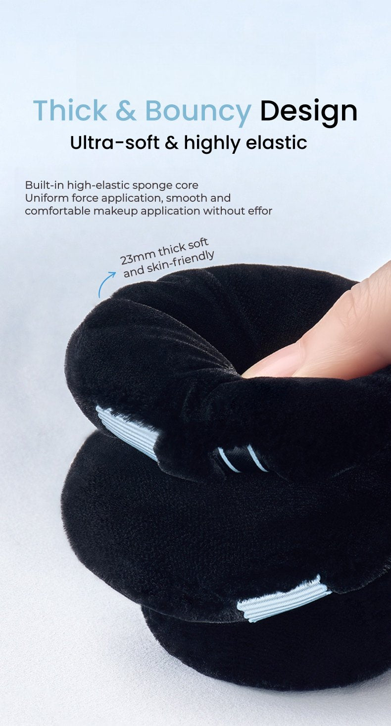 AMORTALS Black Velvet Setting Makeup Powder Puff T5644