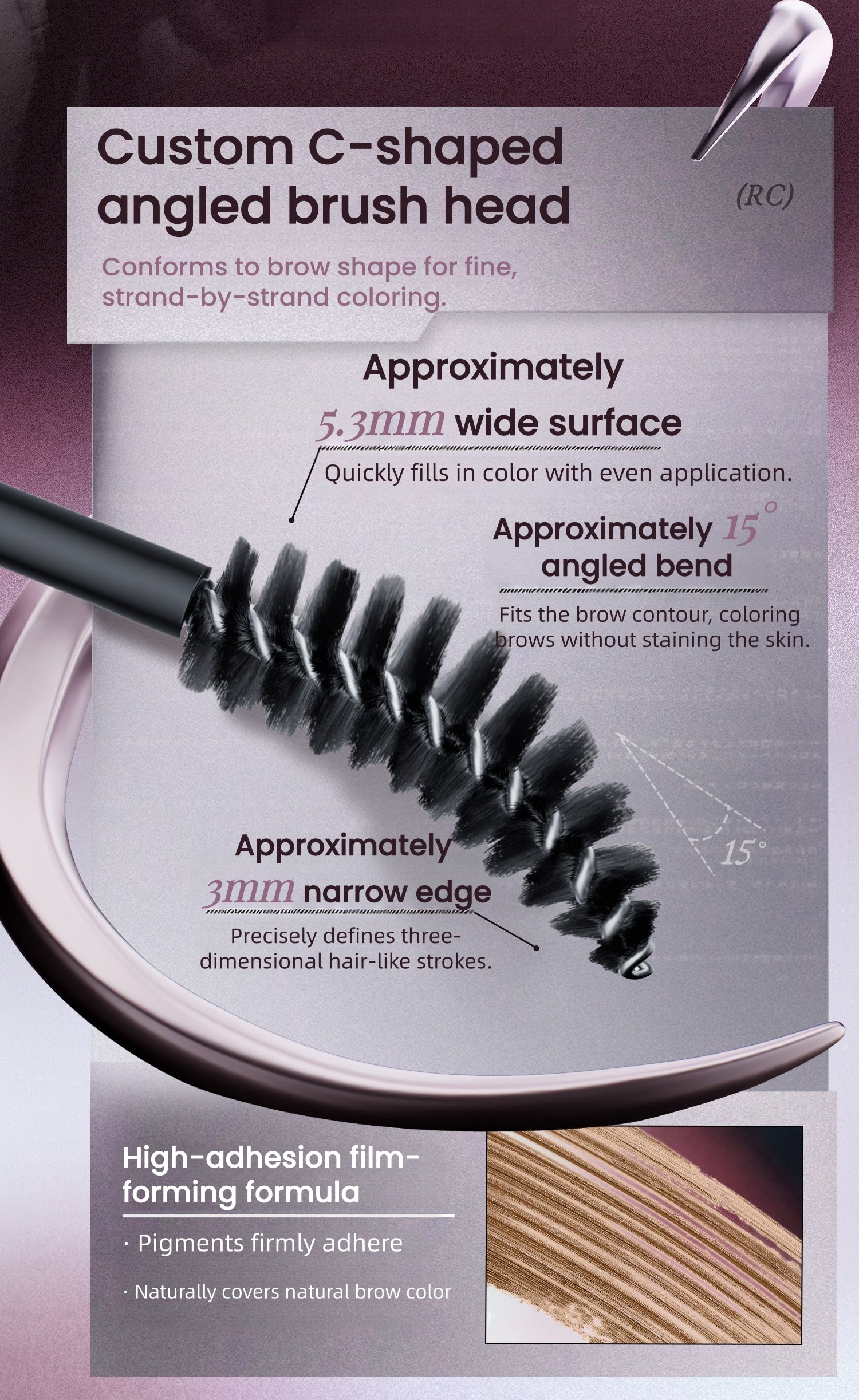 INSBAHA Rebel Collection Double-head Eyebrow Pen T5945