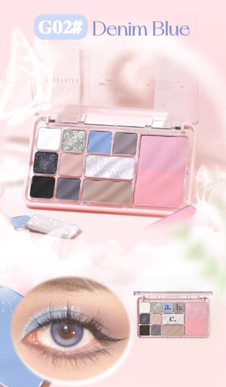 GOGO TALES Eyeshadow & Blusher & Contour Makeup Palette T5241