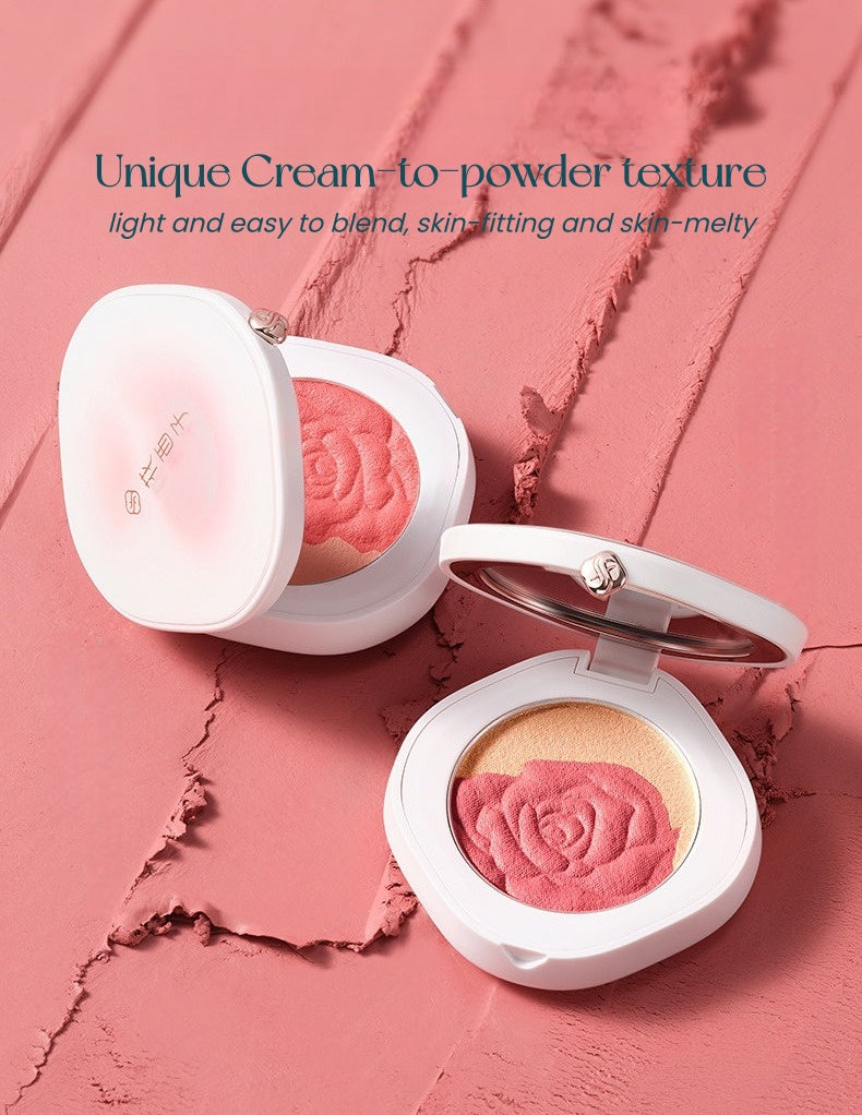 Florasis Flower Essence Moist 2-color Makeup Blusher T5488