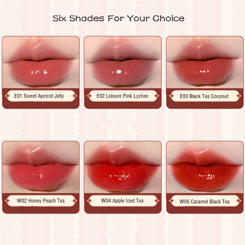 CUTE RUMOR Tea Party Series Crystal Mirror Lip Glaze T3702
