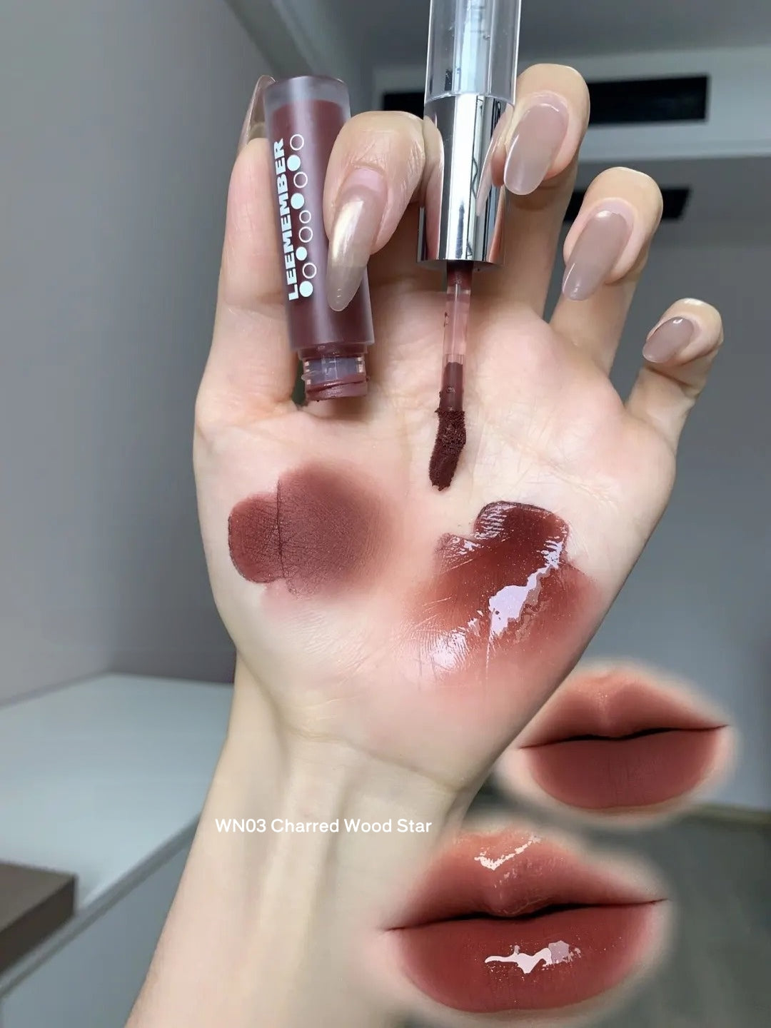 LEEMEMBER Red Wine Collection Matte & Glossy Lip Glaze T5535