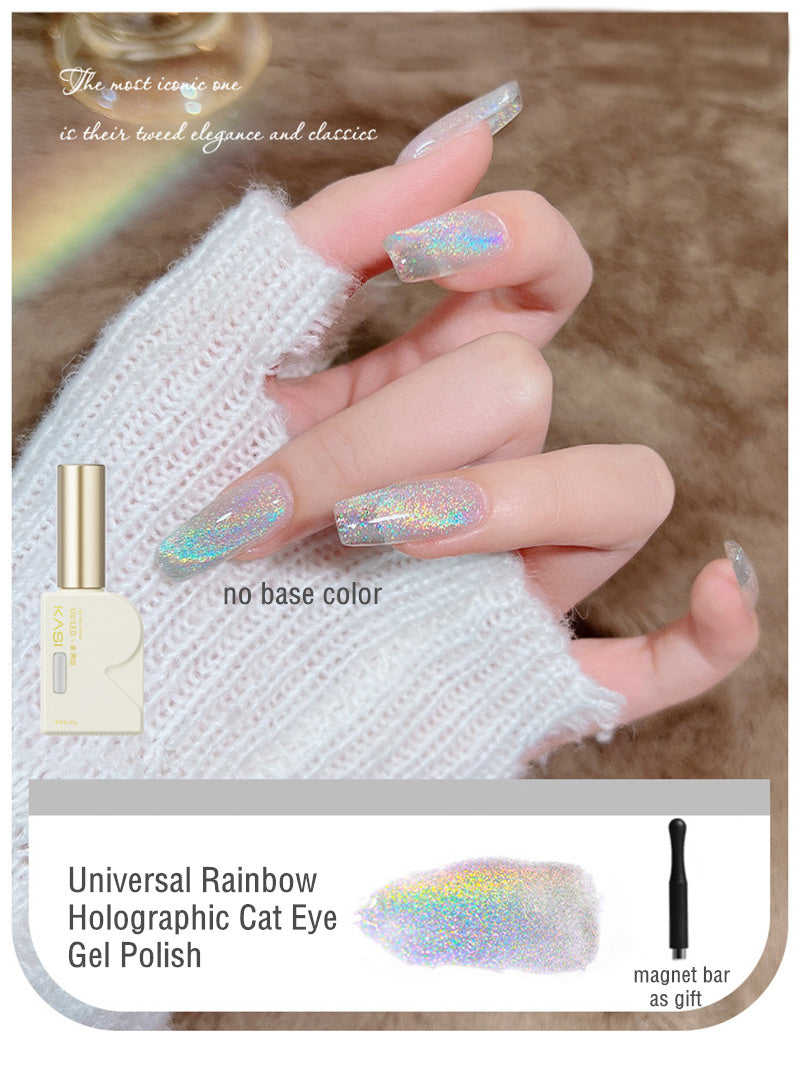 KaSi 15ml Healthy Small Bulb Crystal Cat Eye Gel Polish T3596