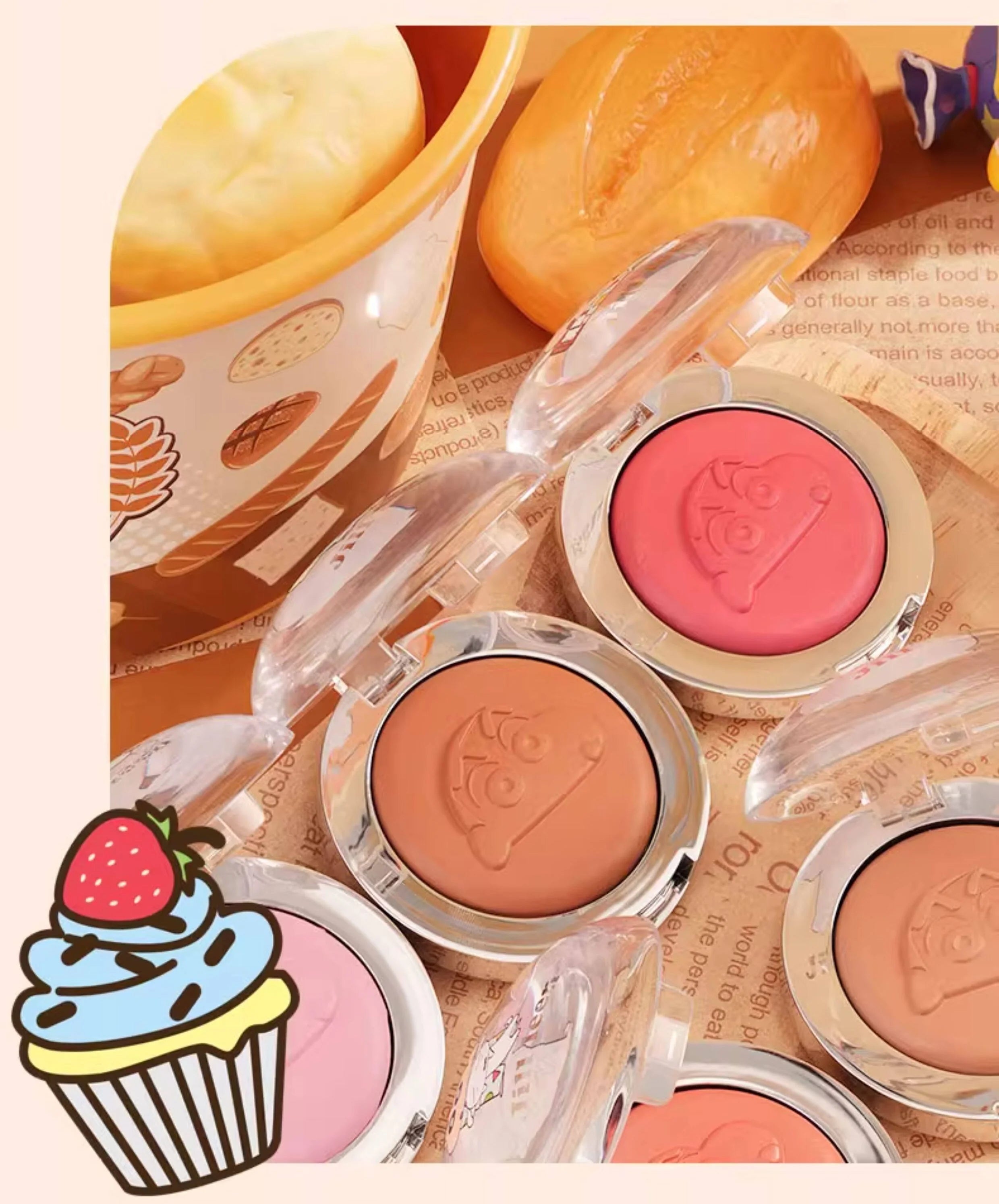 JILL LEEN X Crayon Shin-chan Baking Single-color Blusher T5634