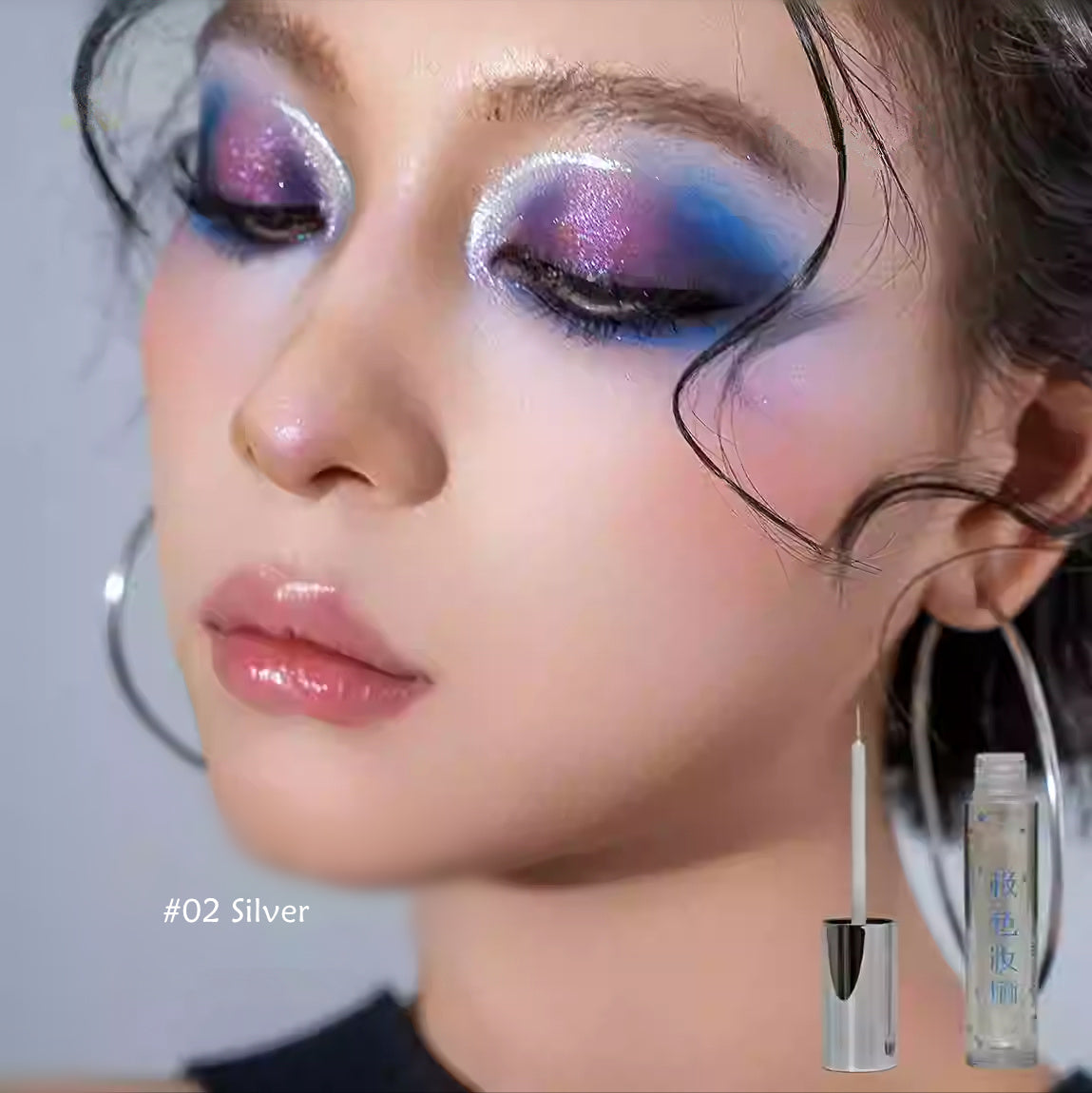 JSZH Diamond Holographic Glitter Liquid Eyeliner Pen T4238