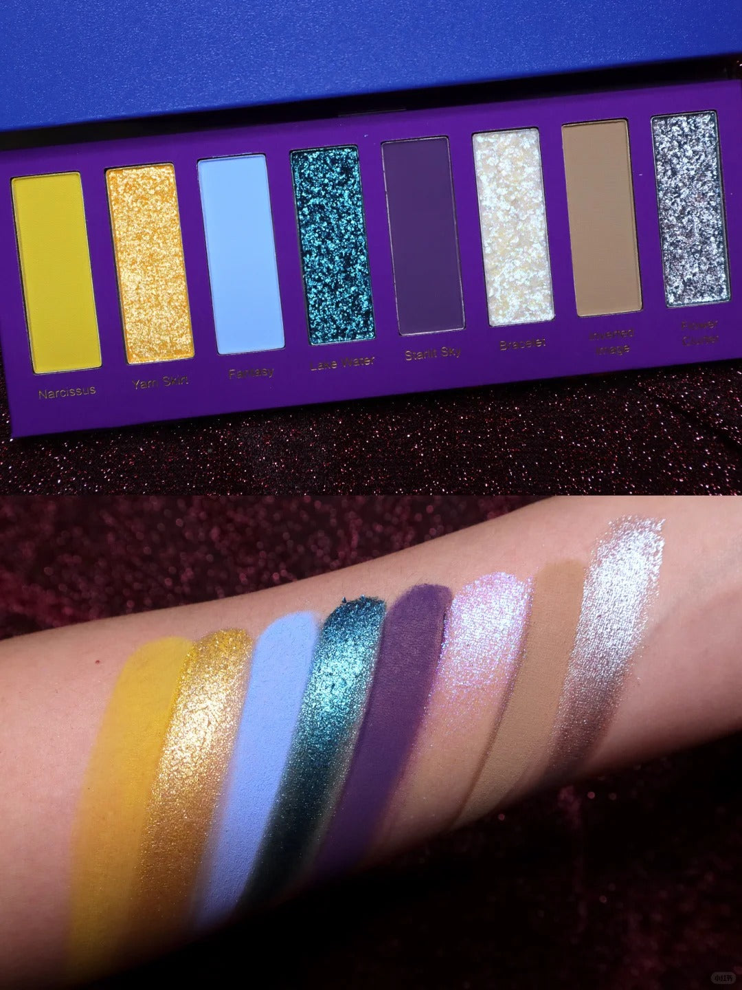 Narimi Midnight Narcissus 8-Color Chameleon Eyeshadow Palette (9.0