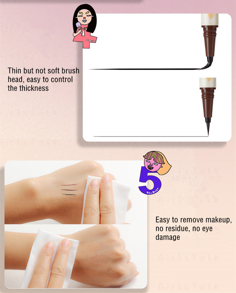 TellDaisy Waterproof Smooth Ultra-fine Quick-drying Eyeliner Pen T3724