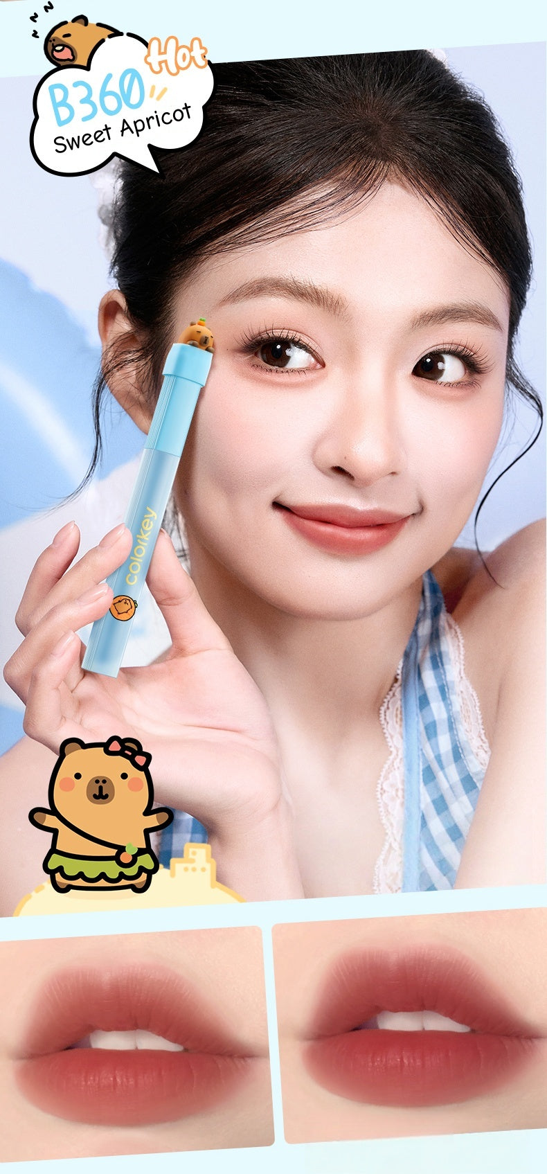 Colorkey X Orange Capybara Long-wear Lip Glaze T4710