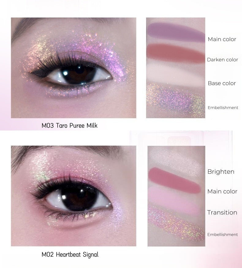 GELLA'S Color Phantom 4-color Chameleon Eyeshadow Palette T4583