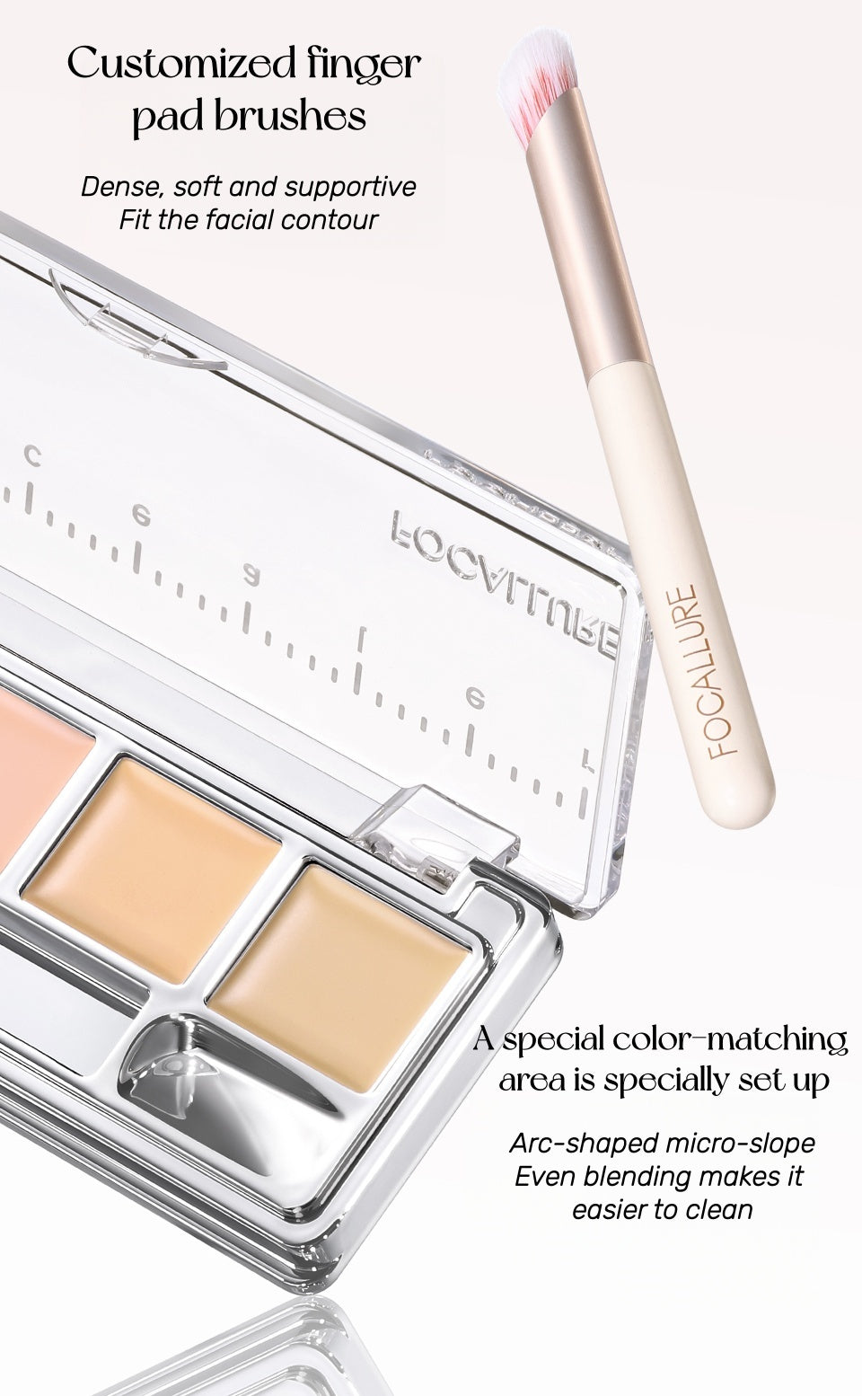 FOCALLURE 5-color Long-wear Moist Concealer Palette T5337