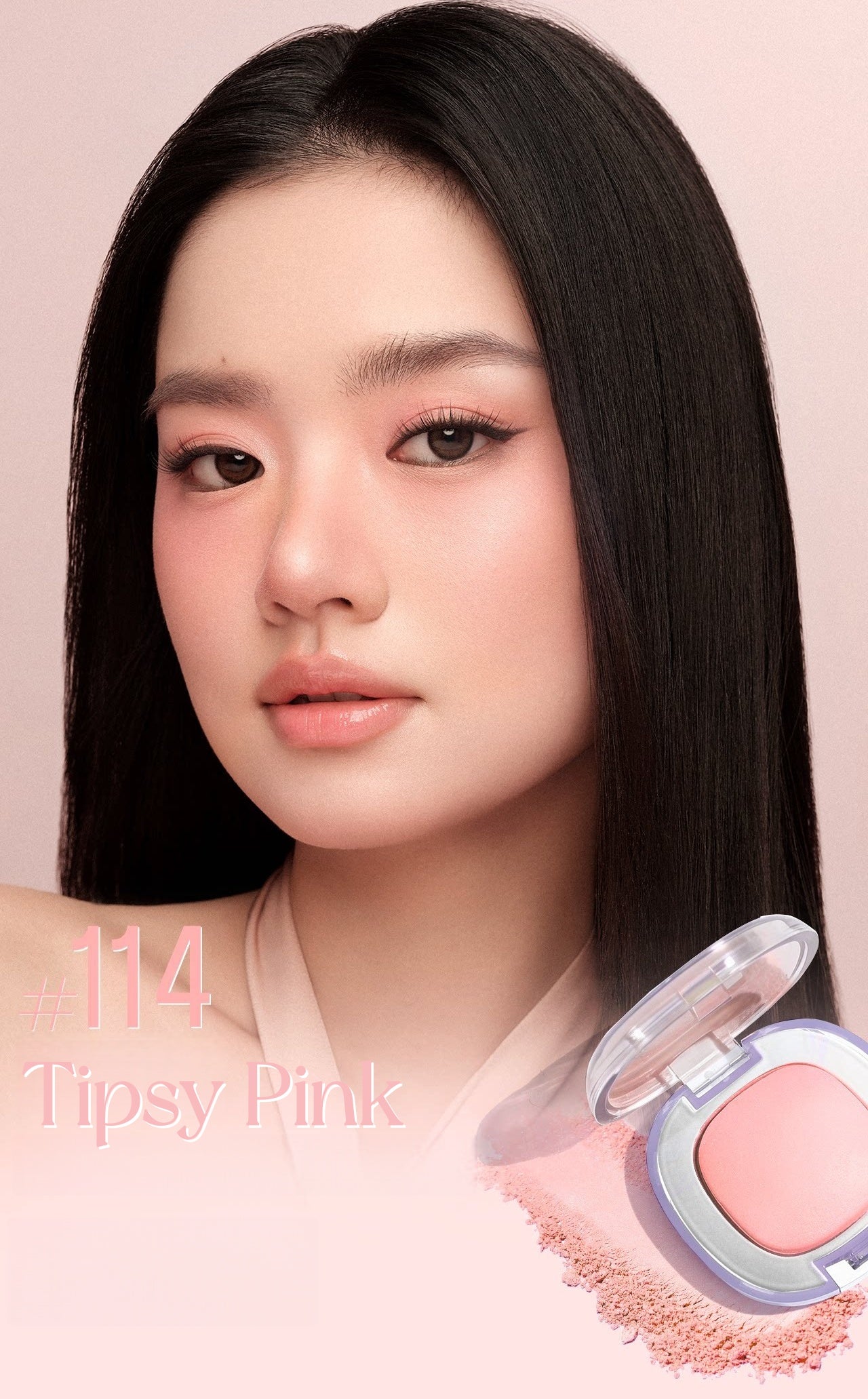 GIRLS CRUSH Satin Makeup Blusher Cream T5663