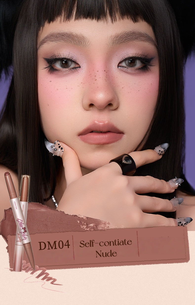 QianYan X DODONAMI Double-head Matte Lipstick Pen T5317