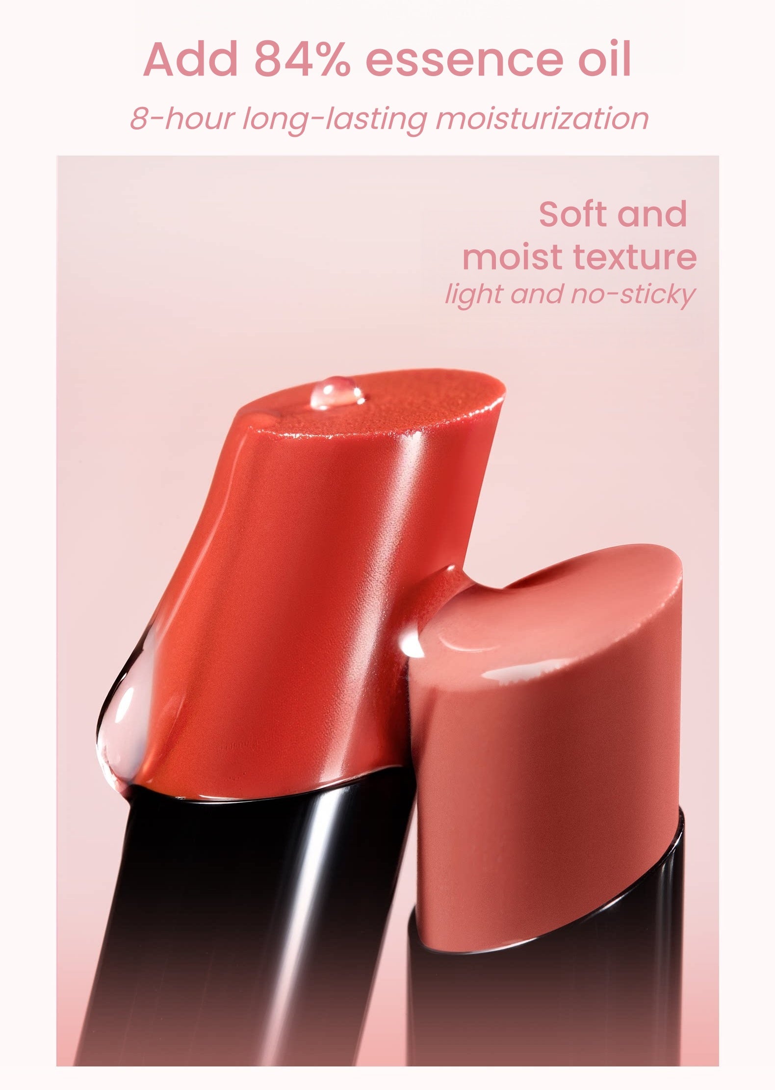 MOOEKISS Dipeptide Essence Long-wear Glossy Lipstick T5605