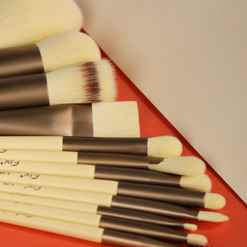 FIX+ Butter Cheese Collection Professional Makeup Brush 12 Pcs Set T4910