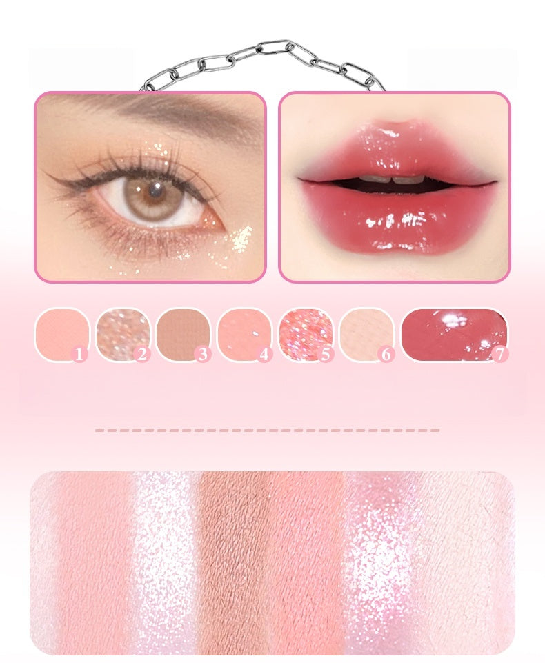 GOGO TALES Hearts 2 Hearts 6-color Eyeshadow & Lip Gloss Set T5236