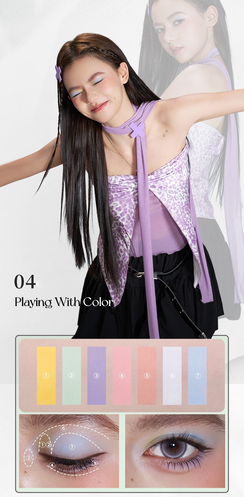 ORIGINAL ARTIST Pearlescent & Matte Smoky Eyeshadow Palette T5371