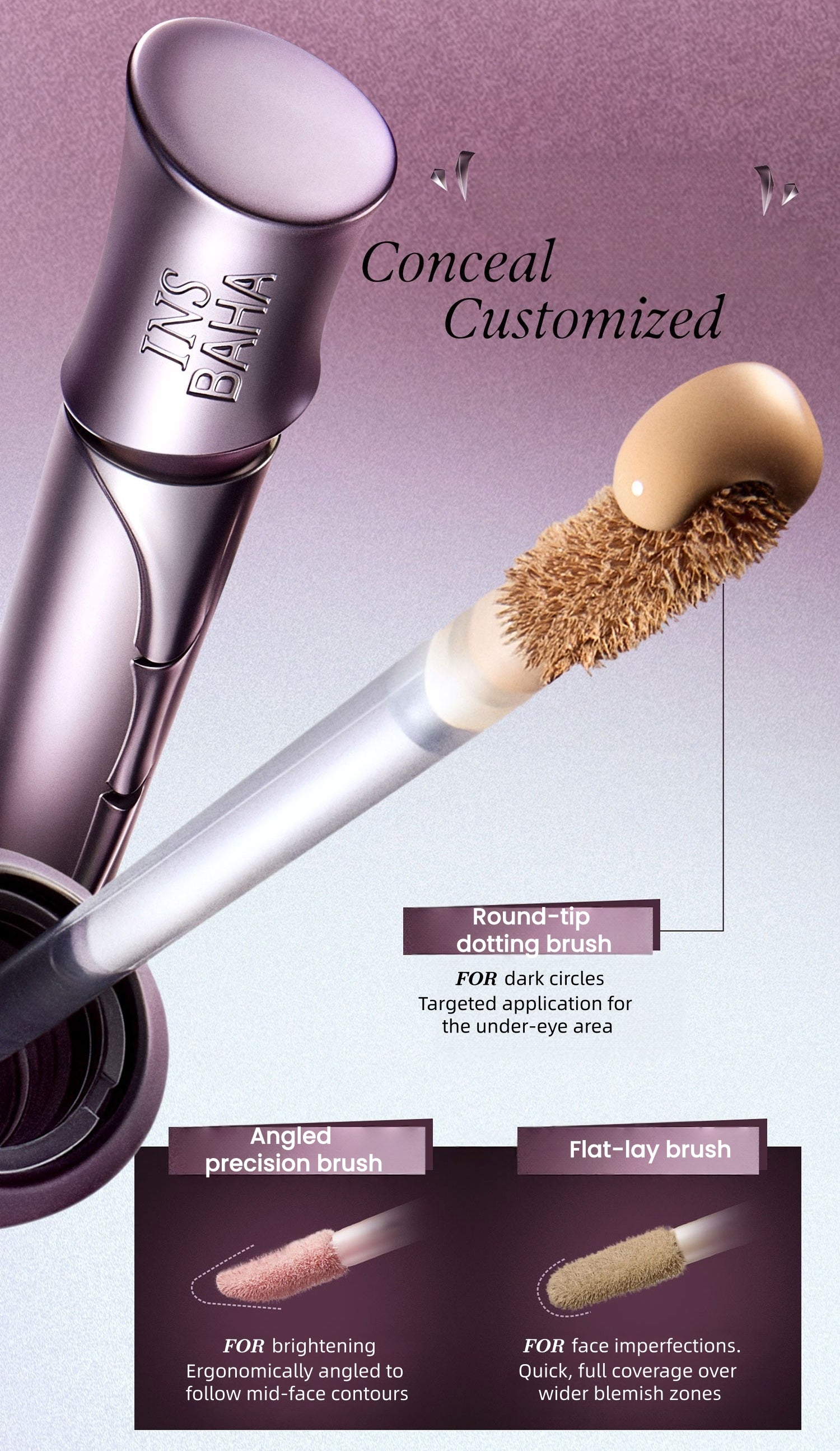 INSBAHA Rebel Collection Long-wear Liquid Concealer T5938