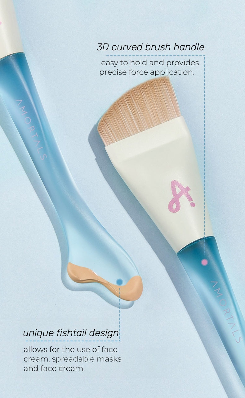 AMORTALS Fishtail Arc-shaped Foundation Makeup Brush T4611
