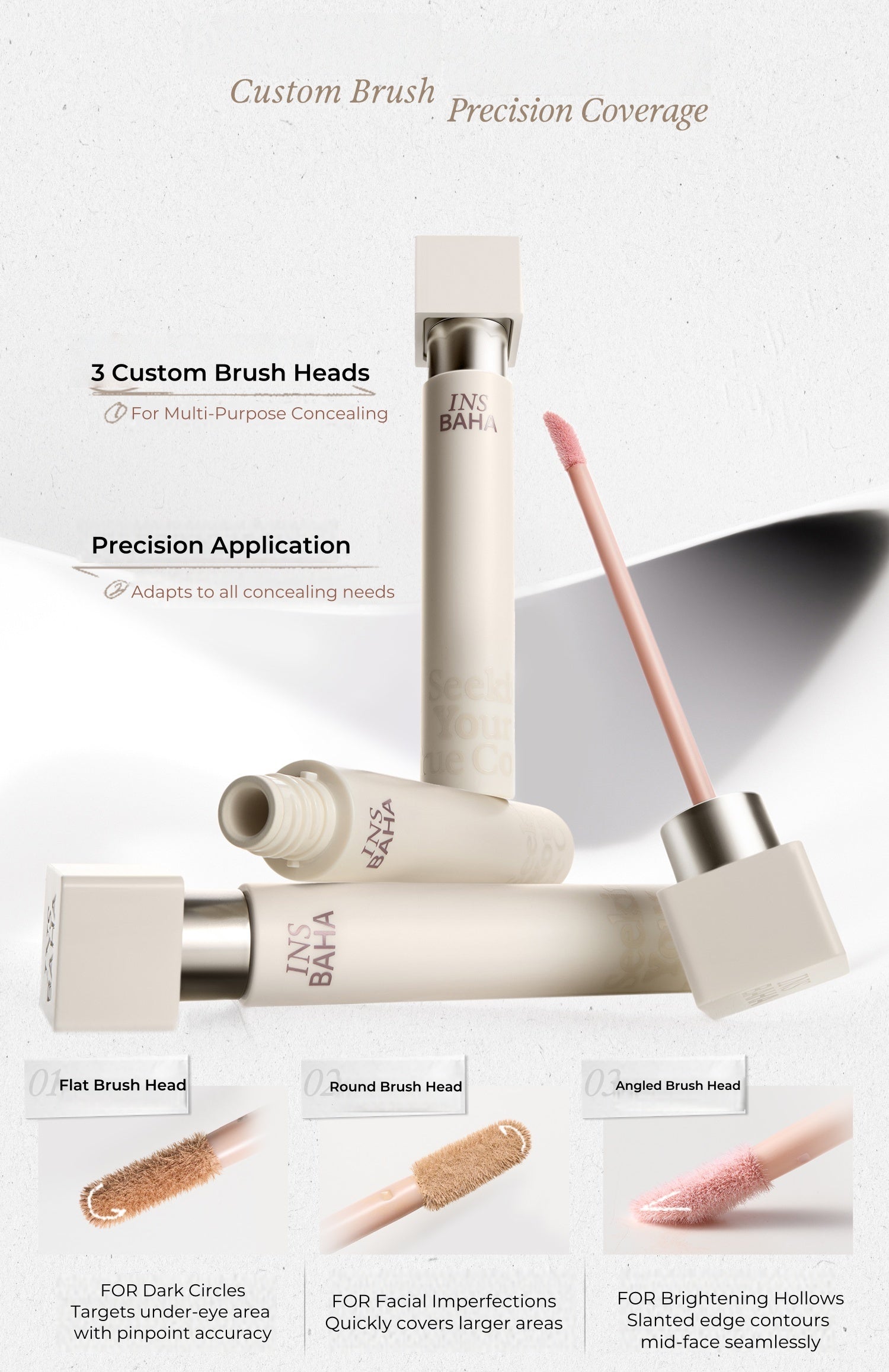 INSBAHA Seeking Your True Color Long-wear Liquid Concealer T4974