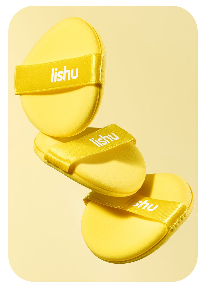 Lishu Wet & Dry Dual-use Soft Chip Powder Makeup Puff Set T5206