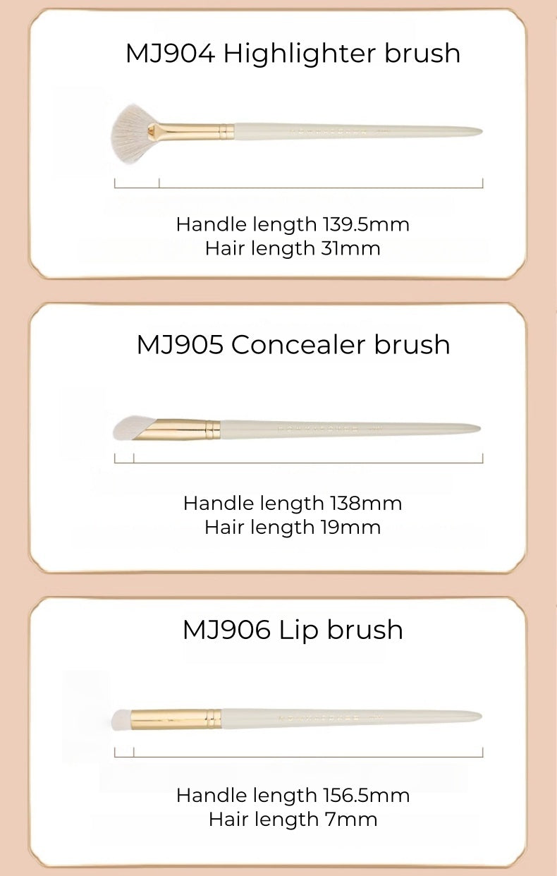 ROWNYEON Pure Ceramics Professional Makeup Brush 14 Pcs Set T5136