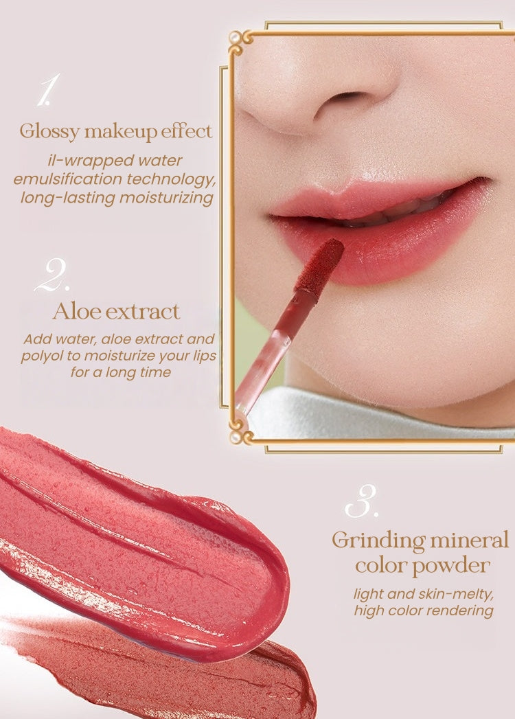 PALACE MUSEUM Treasure Garden Collection Moist Matte & Glossy Lip Glaze T5493