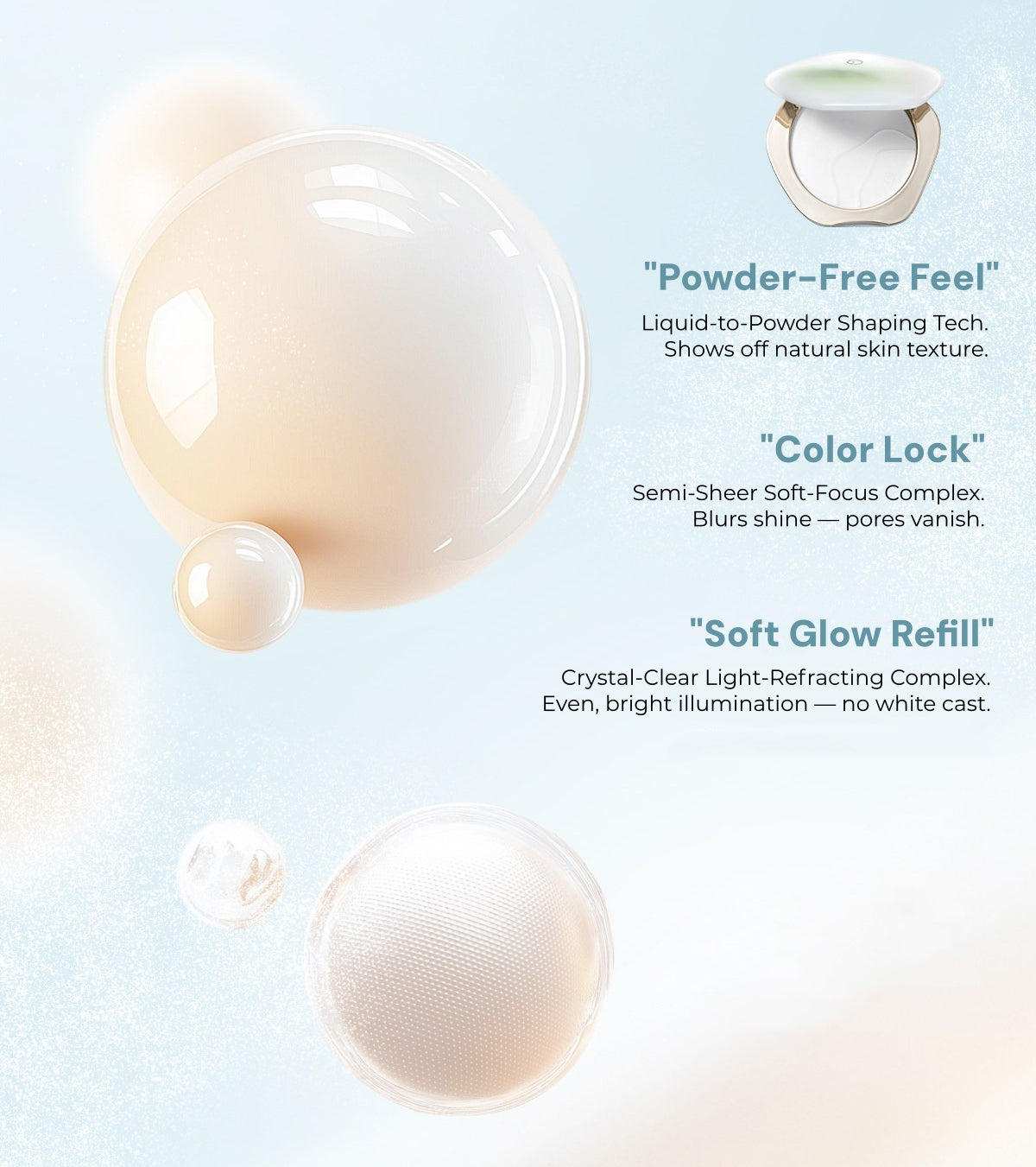 TIMAGE Transparent Matte Long-wear Pressed Powder T6066
