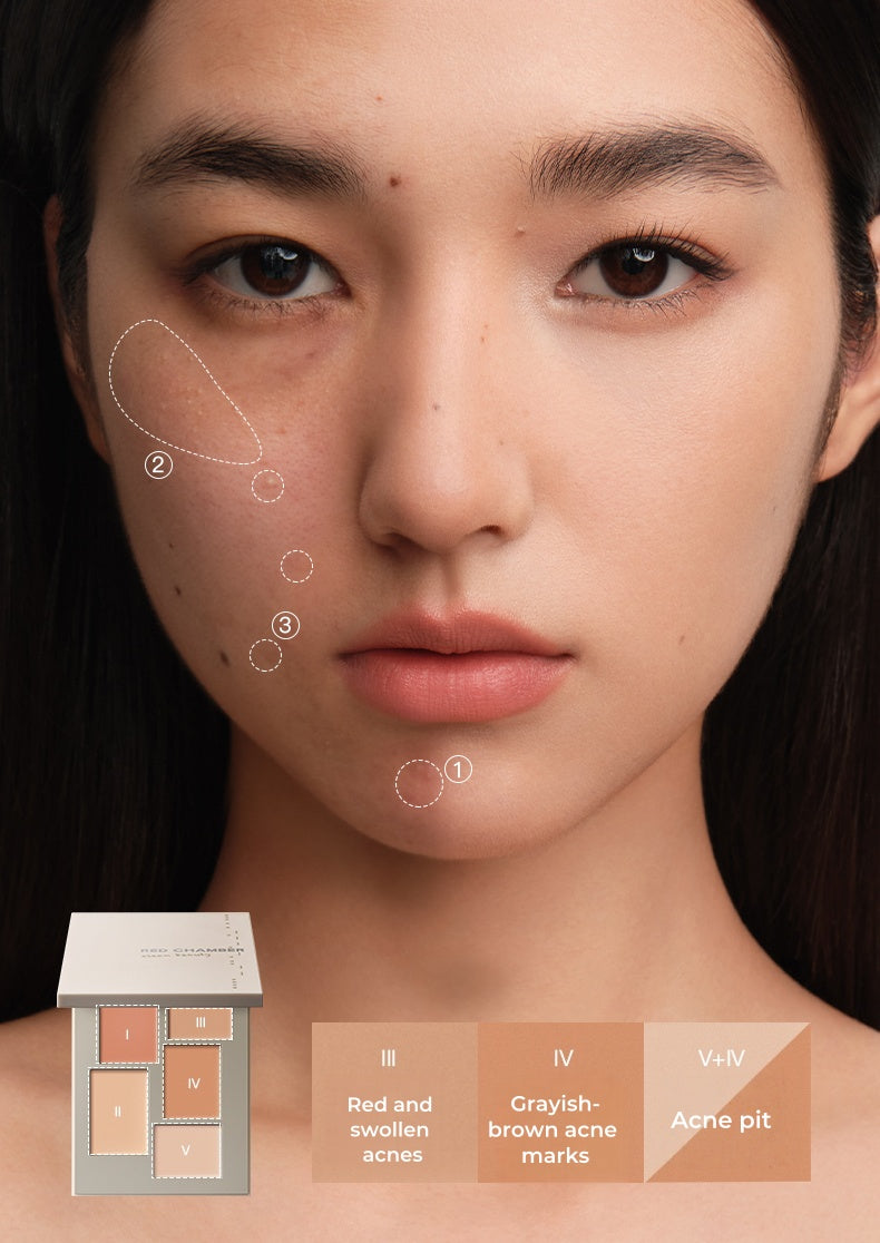 RED CHAMBER 5-color Clean Beauty Concealer Cream T5127