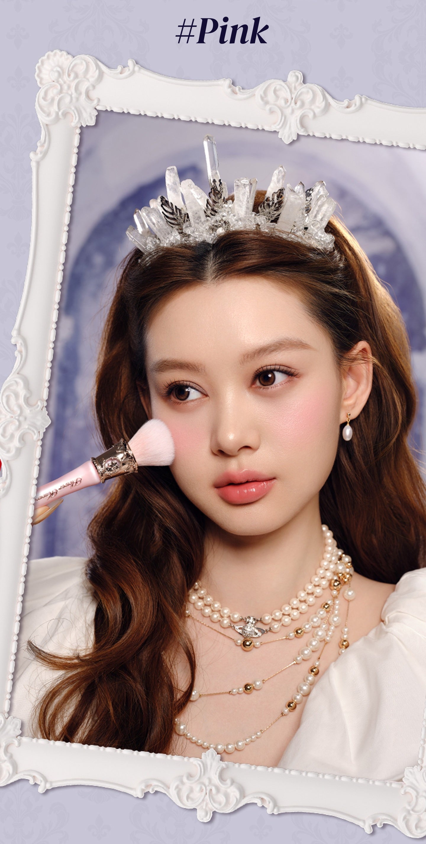 Flower Knows Knight Unicorn Collection Angled Blush Brush T5932