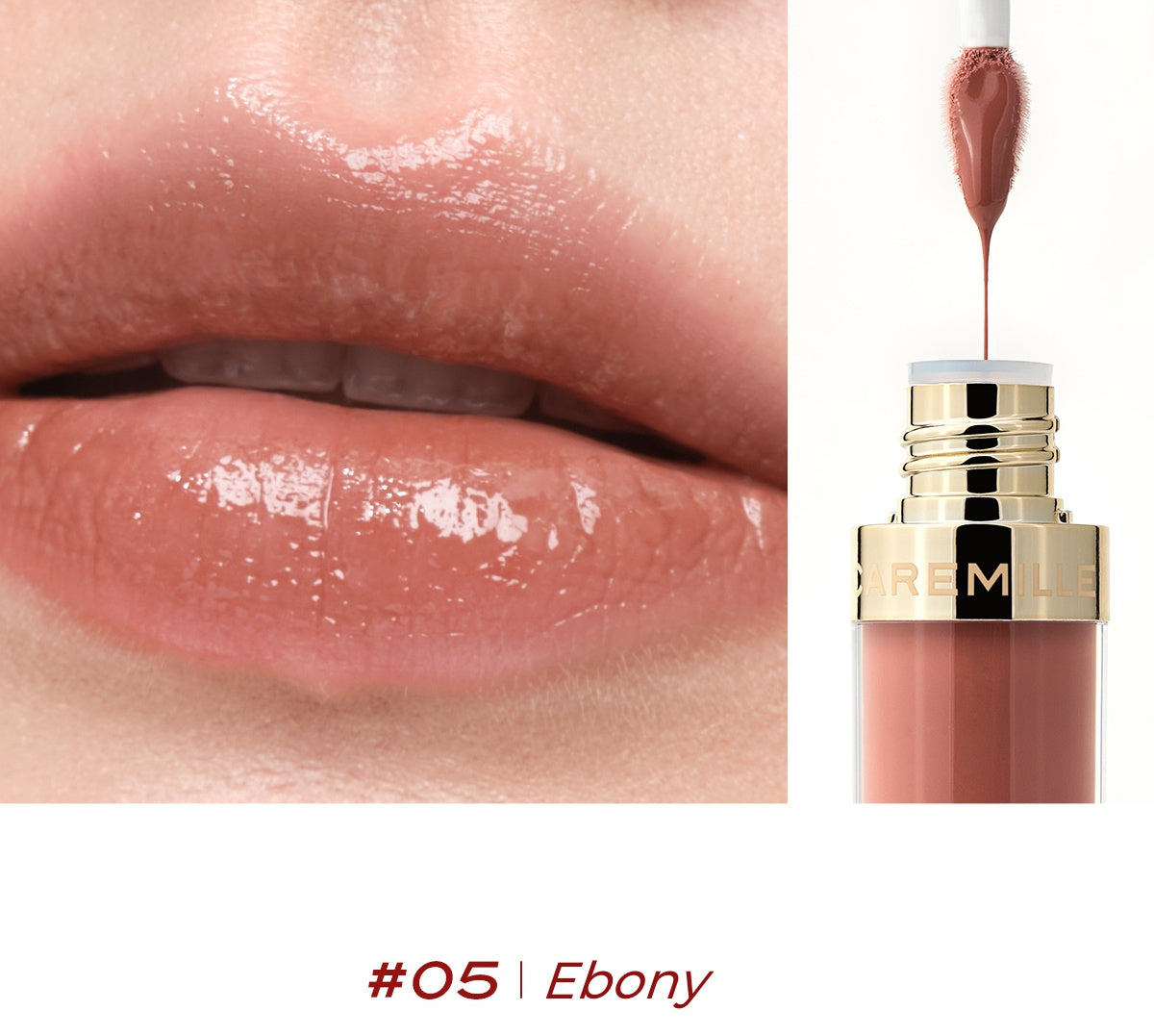 CAREMILLE Go-nude Essence Liquid Glossy Lip Gloss T5054