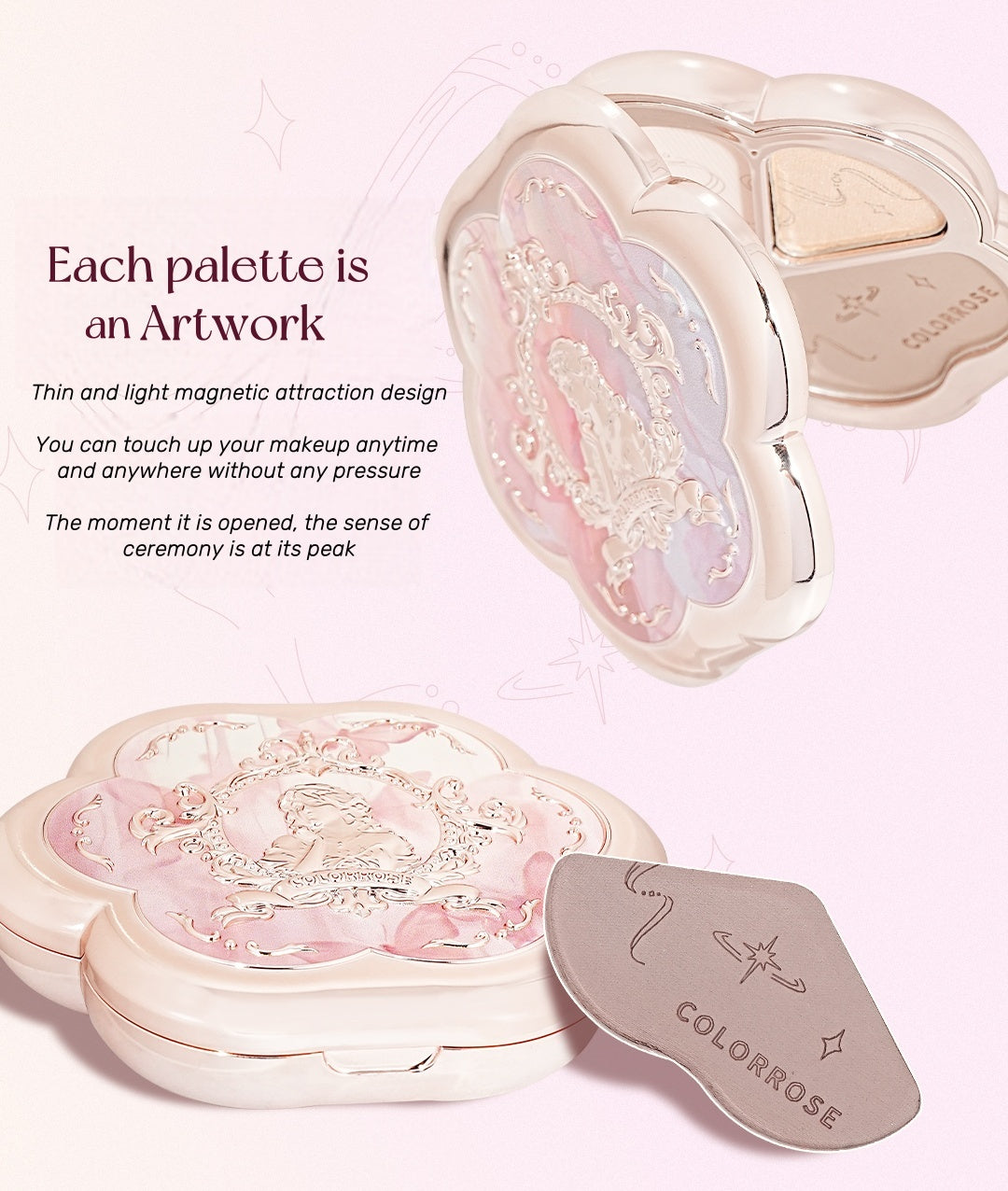 COLORROSE 3-color Contour & Highlighter Makeup Palette T5164
