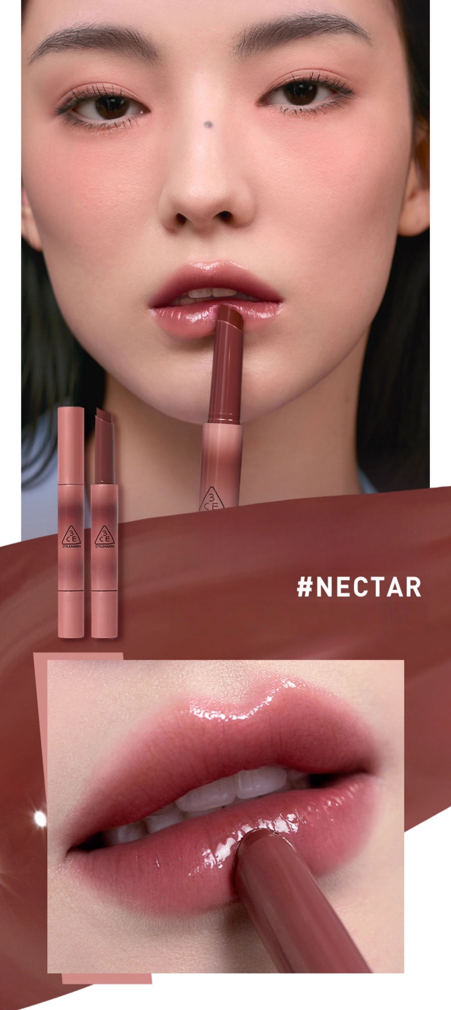 3CE Shine Reflector Glossy Moisturize Mirror Lipstick T5295