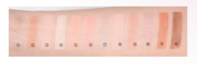 ROMANTIC BEAUTY Spectra Glow 12-color Eyeshadow Palette T5703