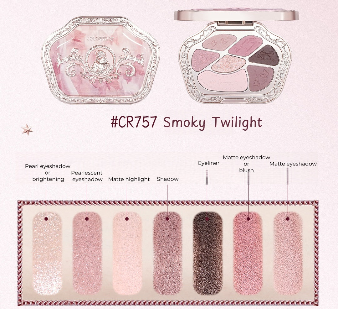 COLORROSE Western Antiques 7-color Eyeshadow Palette T5163