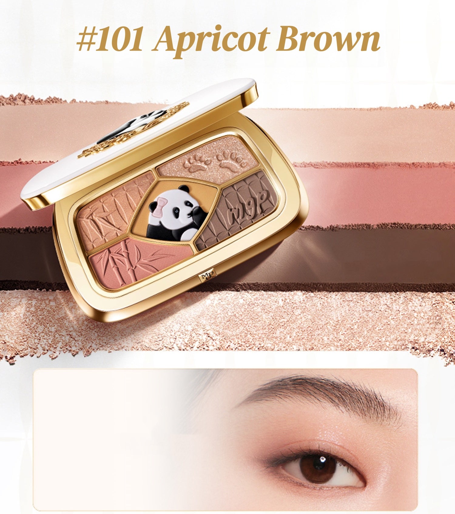 MAOGEPING X Panda Creation 4-color Eyeshadow Palette T5988