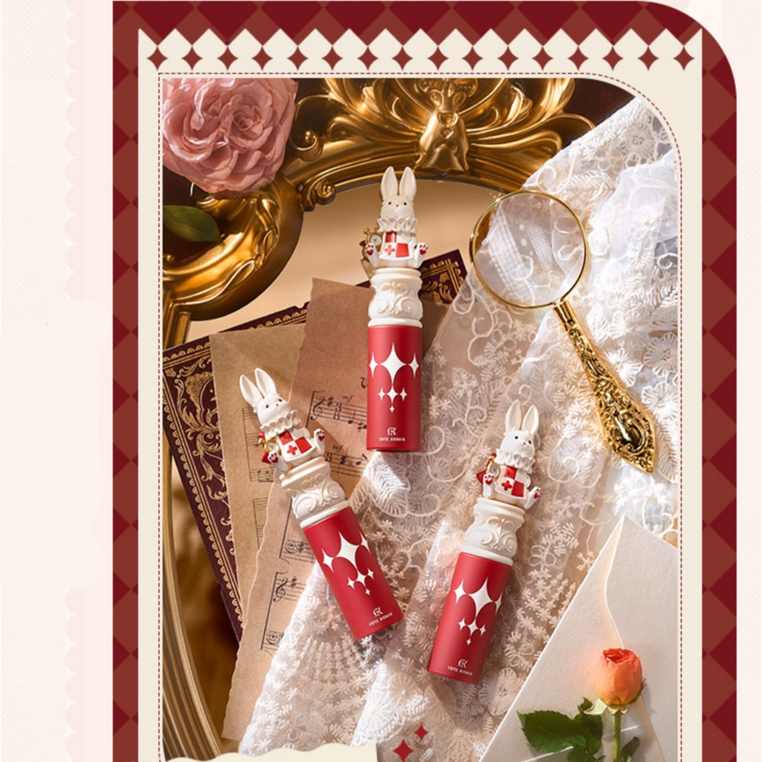 CUTE RUMOR Tea Party Series Crystal Mirror Lip Glaze T3702