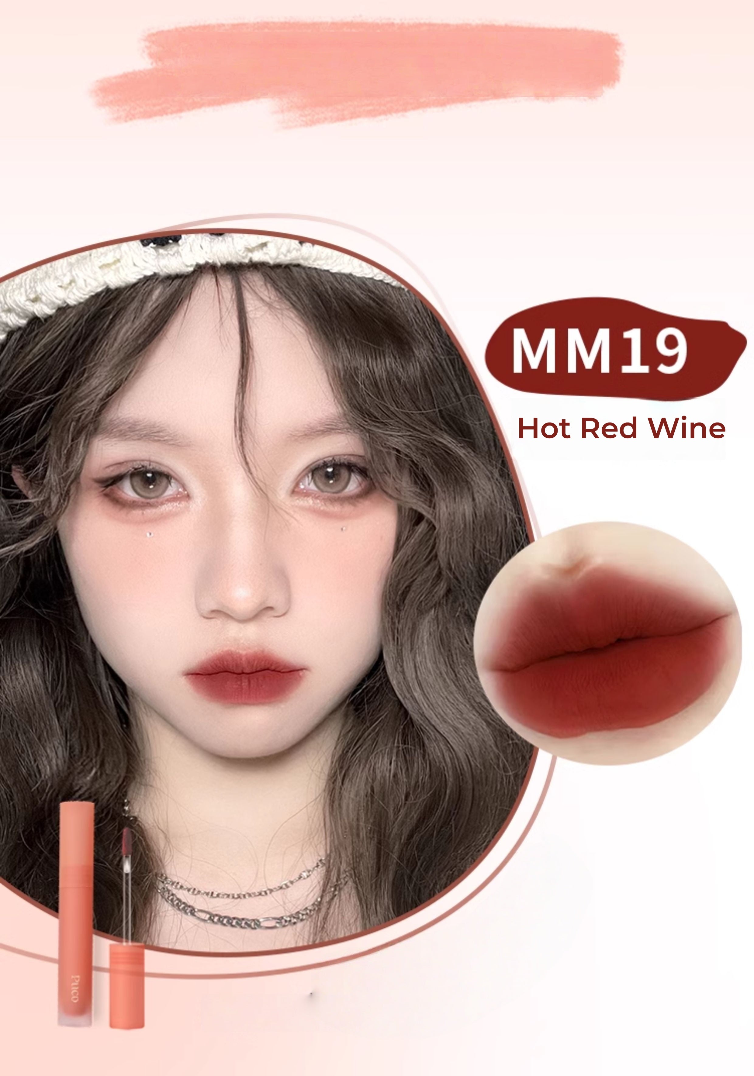 PUCO Moist Mousse Velvet  Matte Lip Glaze T5343