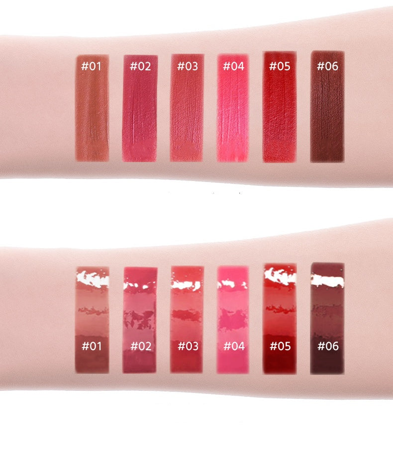 ROMANTIC BEAUTY Matte & Glossy Double-head Long-wear Lip Glaze T5711