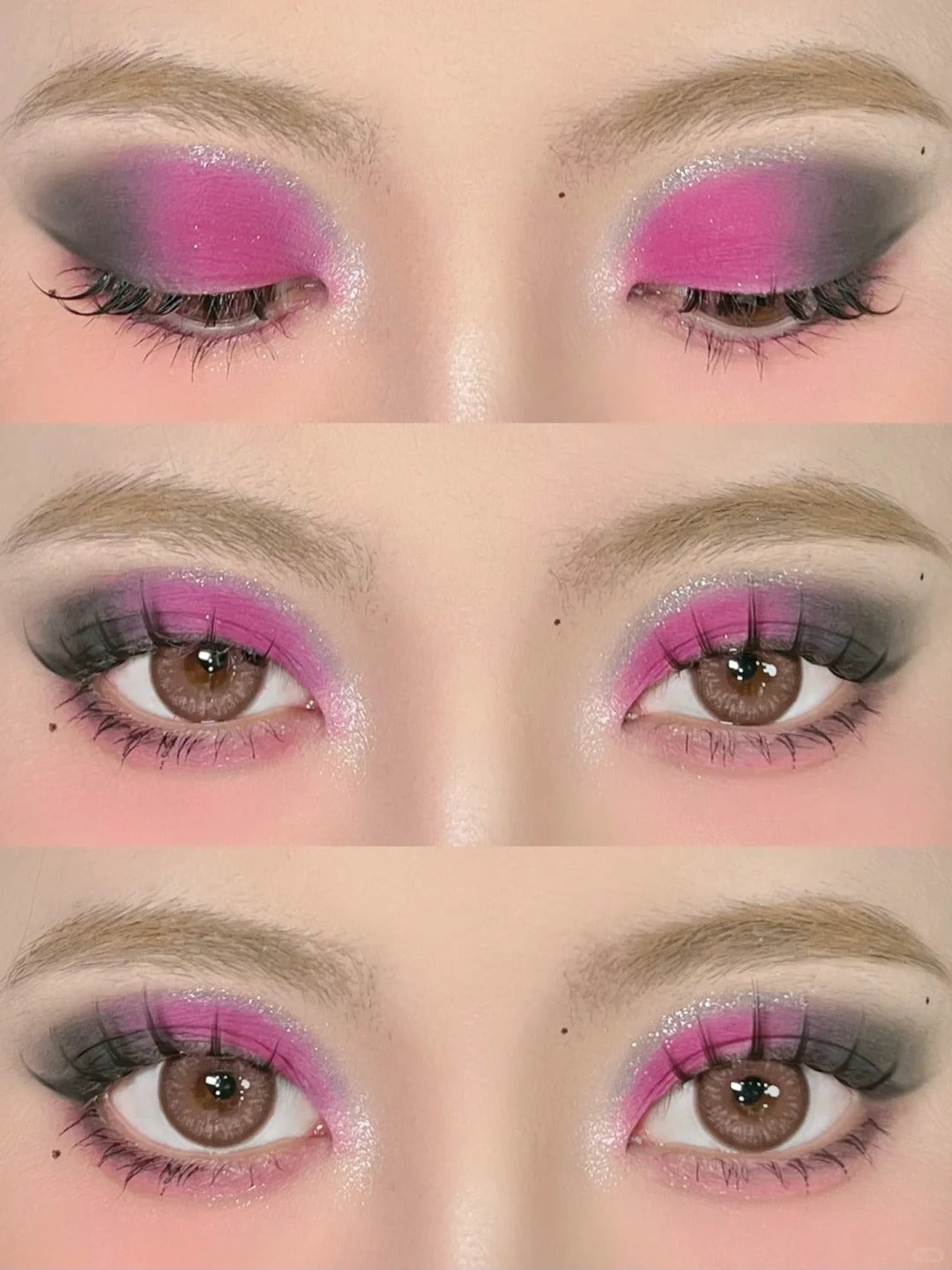 SheDella Black Pink Swan 8-Color Eyeshadow Palette T4441